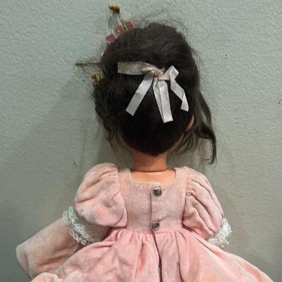 Vintage Furga Doll 1960s Charming Pink Doll with Lace Dress from Alta Moda - Picture 4 of 10